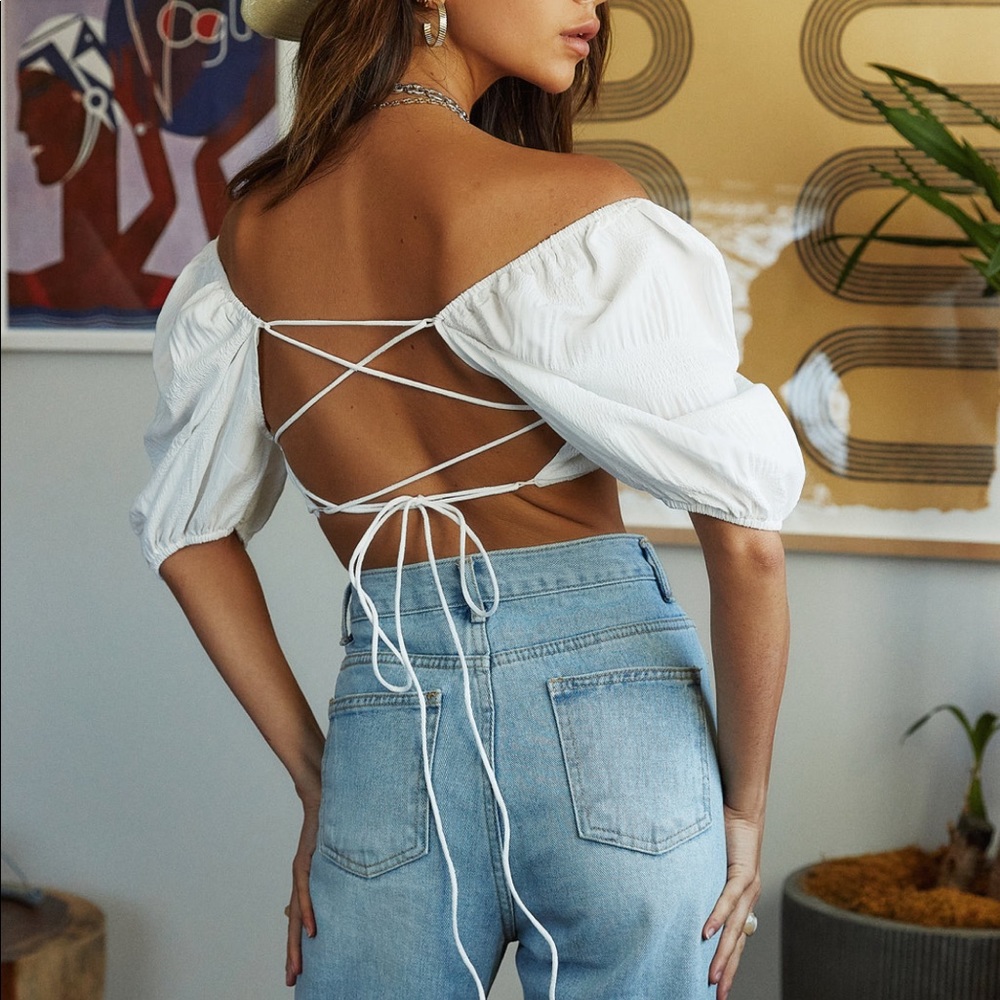 Heat of the Summer White Crop Top